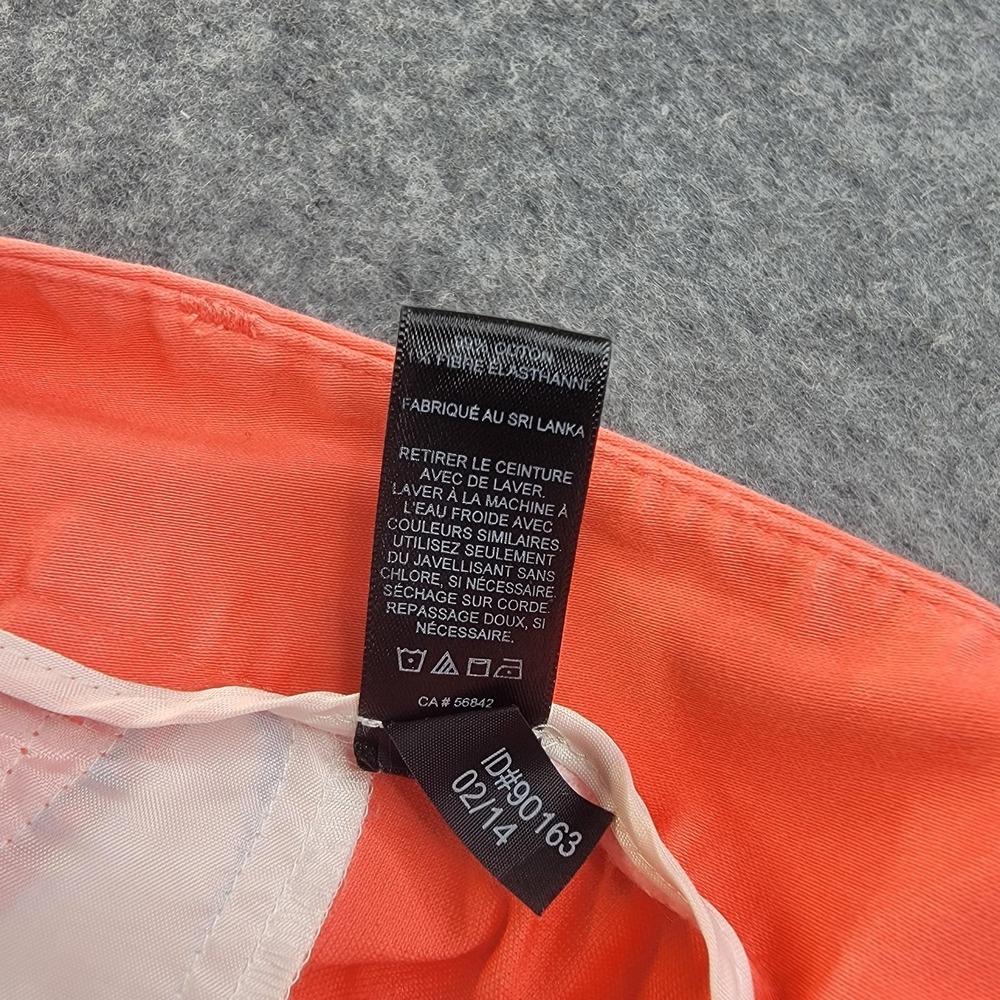 Express Editor Shorts Womens 4 Coral Cuffed Chino Mid Rise Stretch Vacation - Picture 5 of 15